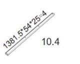 Vertikale Abschlussleiste 1376 cm